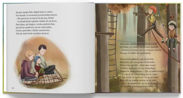 Rozia-i-jej-wartosci-mockup-038 Ilustracja z książki "Rózia i jej wartości" Katarzyny Ogonowskiej. Rozdział 'Odwaga'