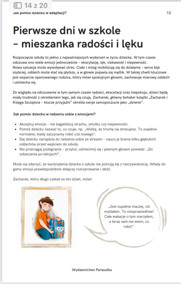 Adaptacja dziecka w szkole. Poradnik dla rodziców