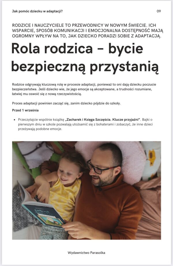 Adaptacja dziecka w szkole. Poradnik dla rodziców